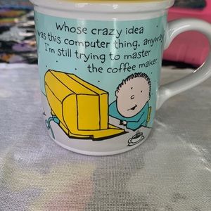 Vintage American Greetings Mug Designers Collection Crazy Computer Coffee Mug